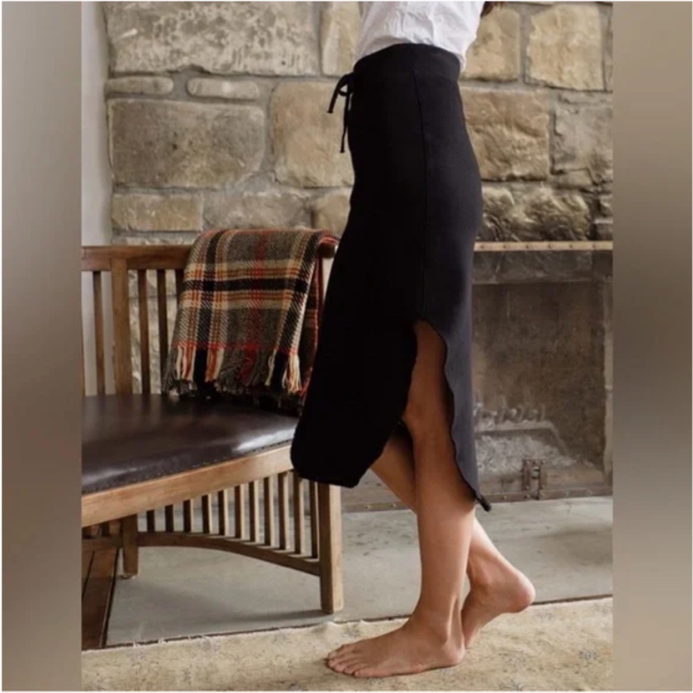 Frank & Eileen Donegal Unforgettable Skirt Midi Black L NWOT - Picture 2 of 10